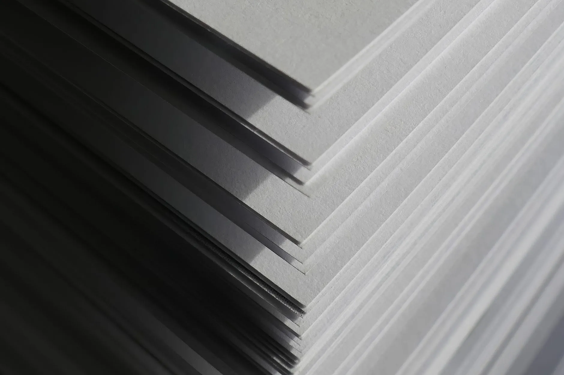 Flat steel sheet stacked and ready for forming